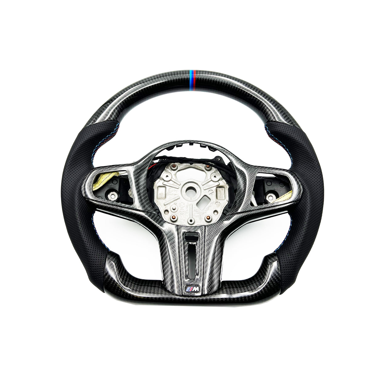 SalesAfter - The Online Shop - BMW M Performance F40 F44 G20 G21 G80 M3 G22  G23 G82 M4 G29 Cover steering wheel carbon/alcantara